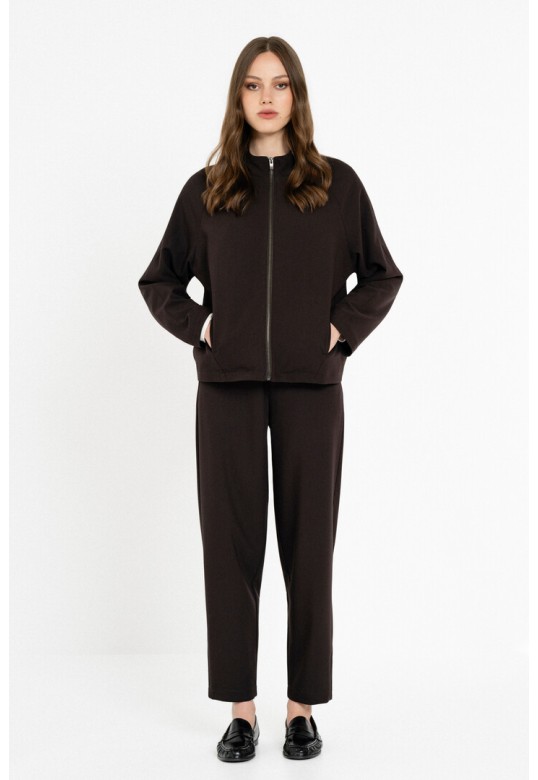 T/R JACKET DARK BROWN