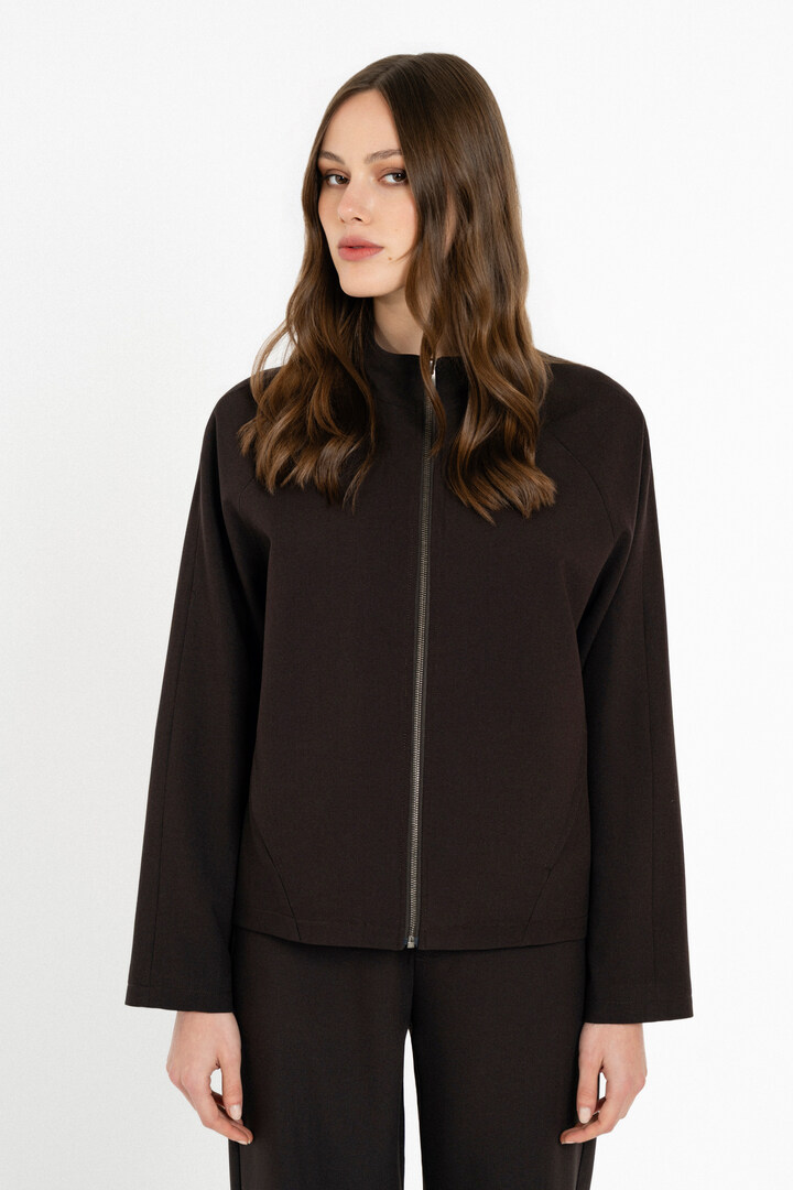 T/R JACKET DARK BROWN