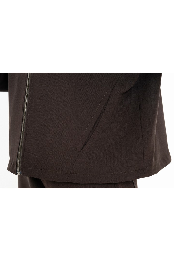 T/R JACKET DARK BROWN
