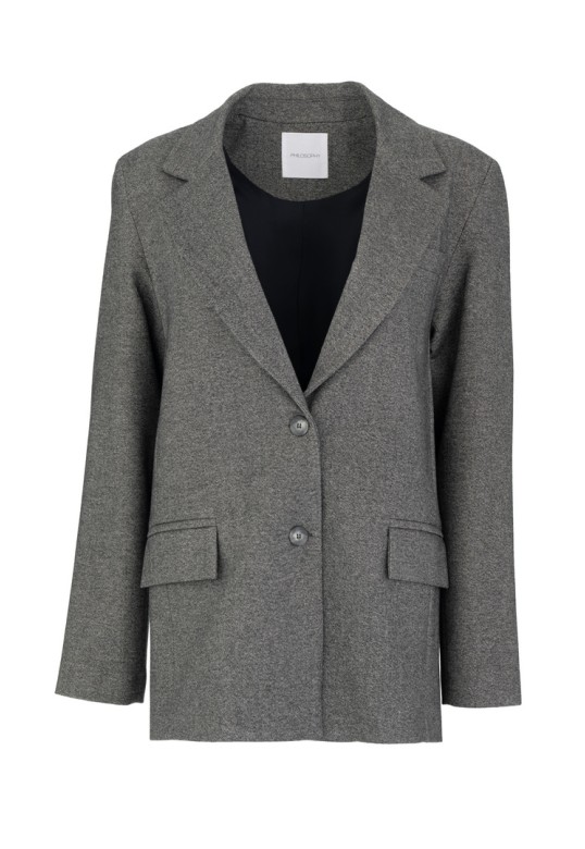HEAVY T/R BLAZER ANTHRACITE MELANGE