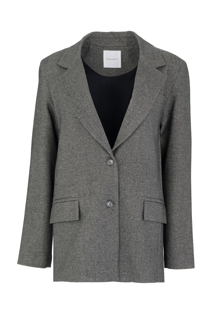 HEAVY T/R BLAZER ANTHRACITE MELANGE