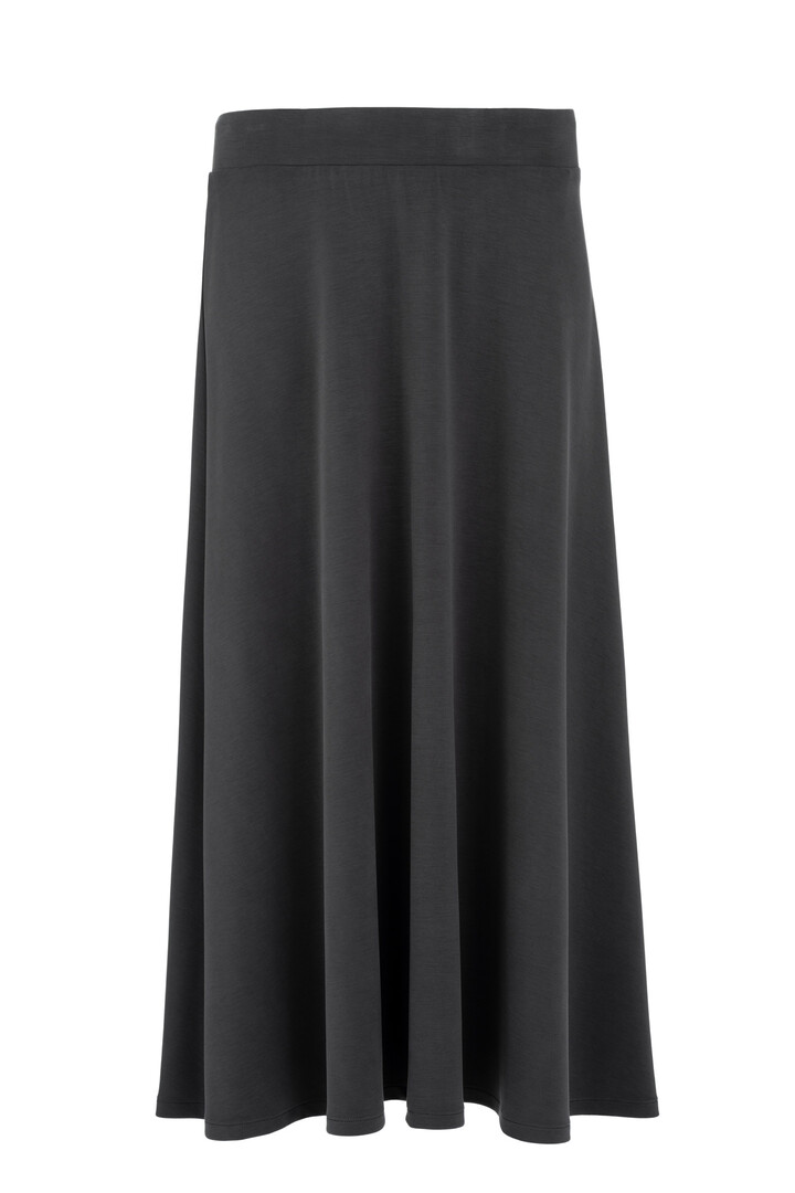 HEAVY RIB SANDWASHED SKIRT GREY