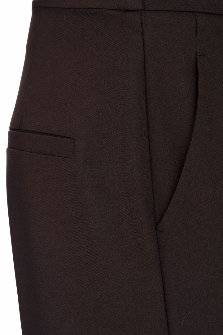 T/R REGULAR PANTS DARK BROWN
