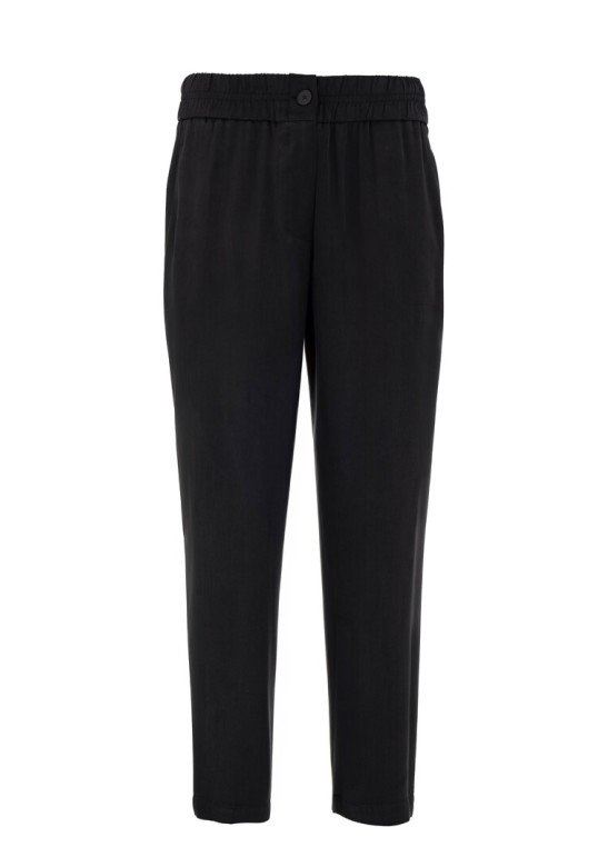 CUPRO VISCOSE JOGGER PANTS BLACK