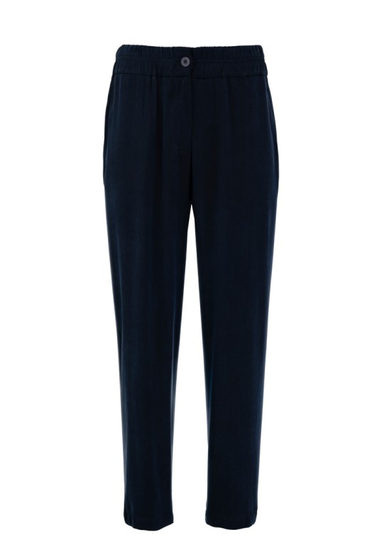 CUPRO VISCOSE JOGGER PANTS BLUE BLACK