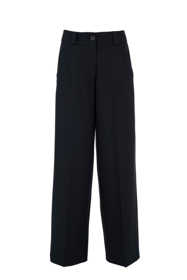 T/R WIDE LEG PANTS BLACK