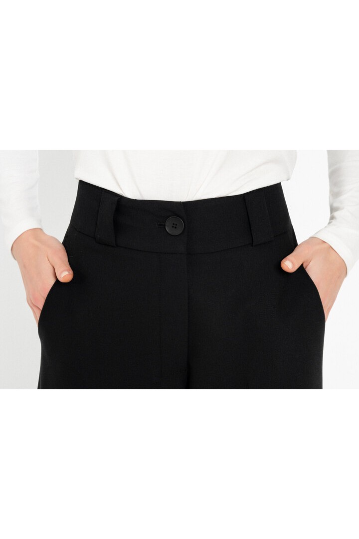 T/R WIDE LEG PANTS BLACK