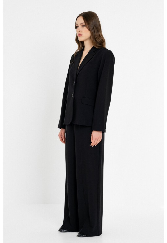 T/R WIDE LEG PANTS BLACK