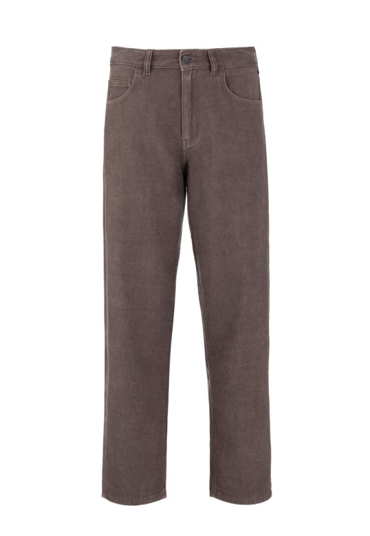 TWILL FADE OUT STRAIGHT LEG PANTS BORDEAUX