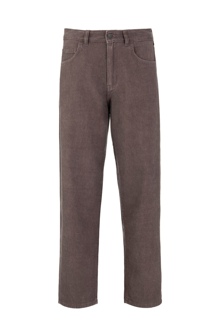 TWILL FADE OUT STRAIGHT LEG PANTS BORDEAUX