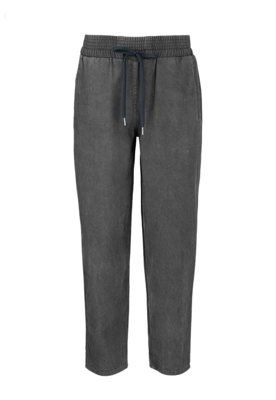 TWILL FADE OUT JOGGER PANTS ANTHRACITE