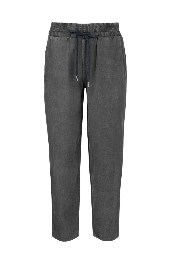 TWILL FADE OUT JOGGER PANTS ANTHRACITE