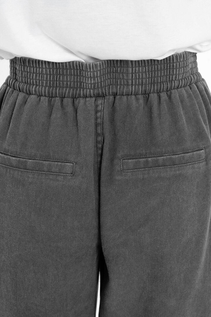 TWILL FADE OUT JOGGER PANTS ANTHRACITE