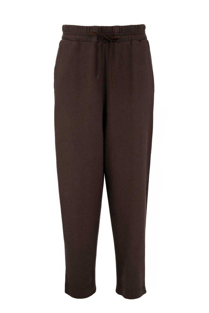 FUTTER WAFFLE PANTS DARK BROWN