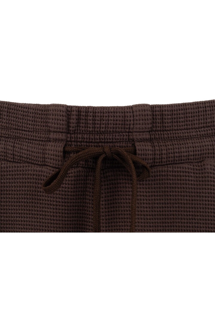 FUTTER WAFFLE PANTS DARK BROWN