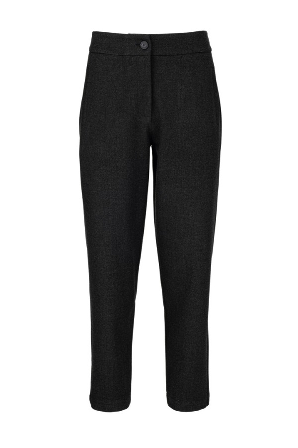 HEAVY T/R REGULAR PANTS BLACK MELANGE