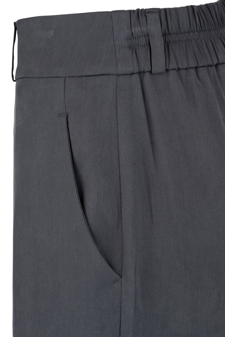SATIN SADWASHED REGULAR PANTS ANTHRACITE