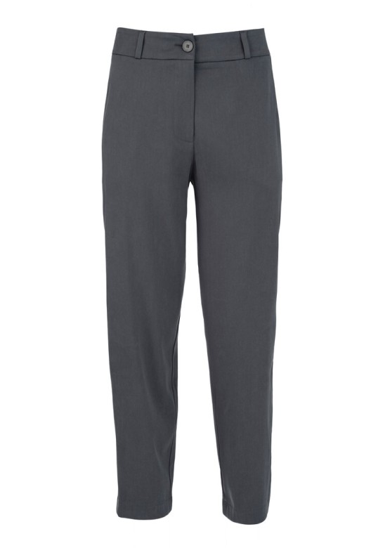 SATIN SADWASHED REGULAR PANTS ANTHRACITE