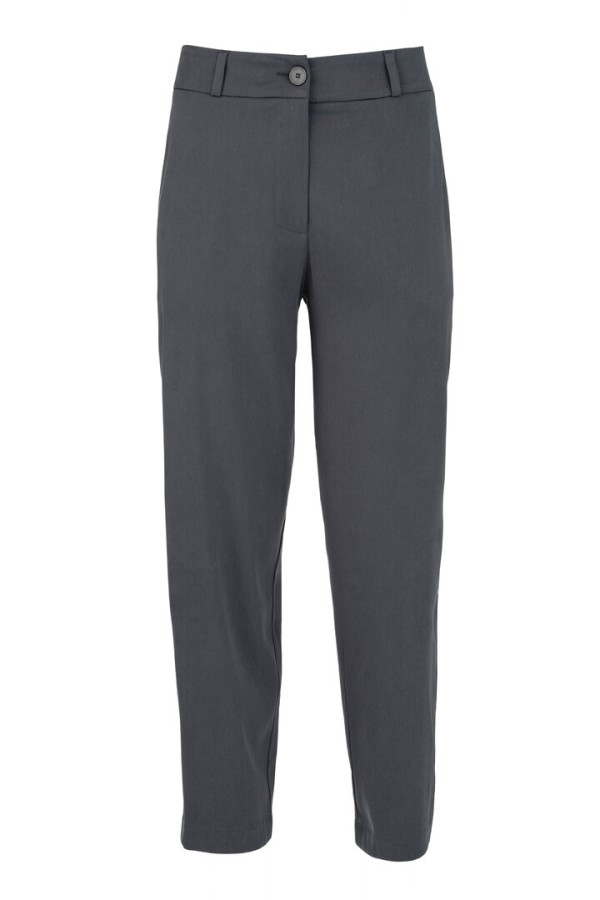 SATIN SADWASHED REGULAR PANTS ANTHRACITE
