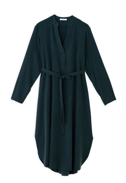 MODAL MIDI DRESS DARK GREEN