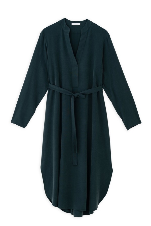 MODAL MIDI DRESS DARK GREEN