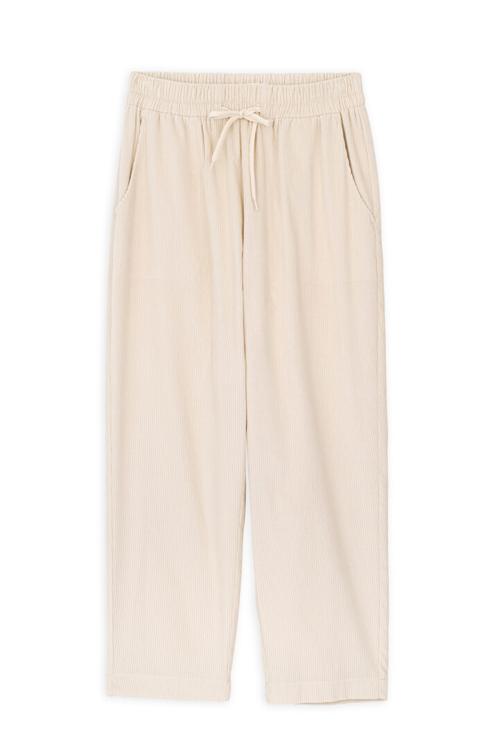 CORDUROY JOGGER PANTS CREAM