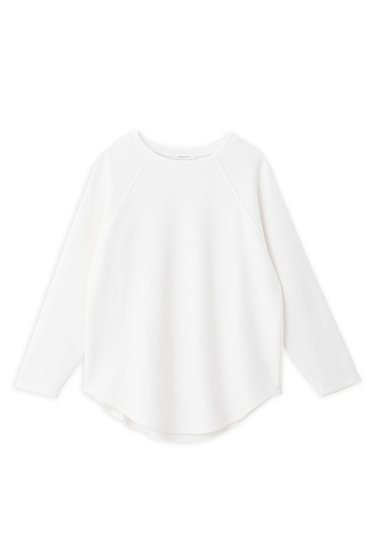 FUTTER LONG SWEATSHIRT OFF WHITE