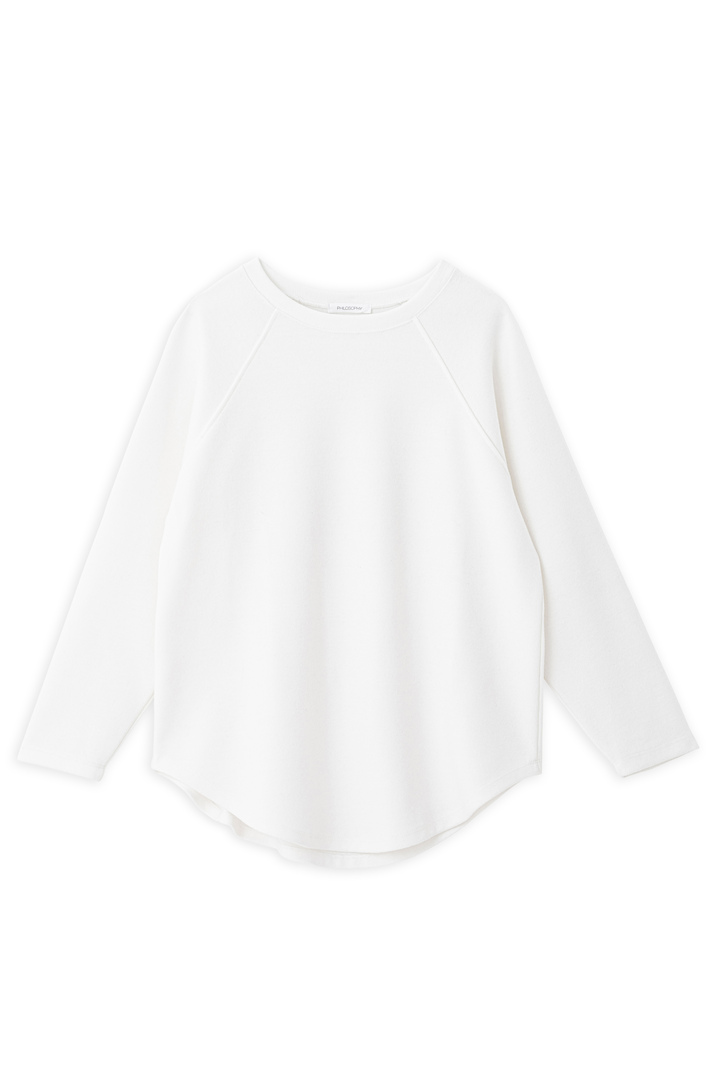 FUTTER LONG SWEATSHIRT OFF WHITE