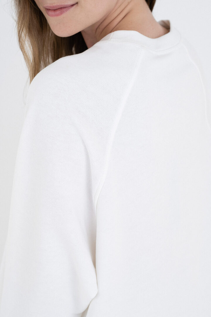 FUTTER LONG SWEATSHIRT OFF WHITE