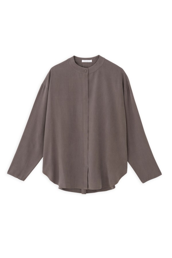 MODAL OVERSIZED SHIRT TAUPE