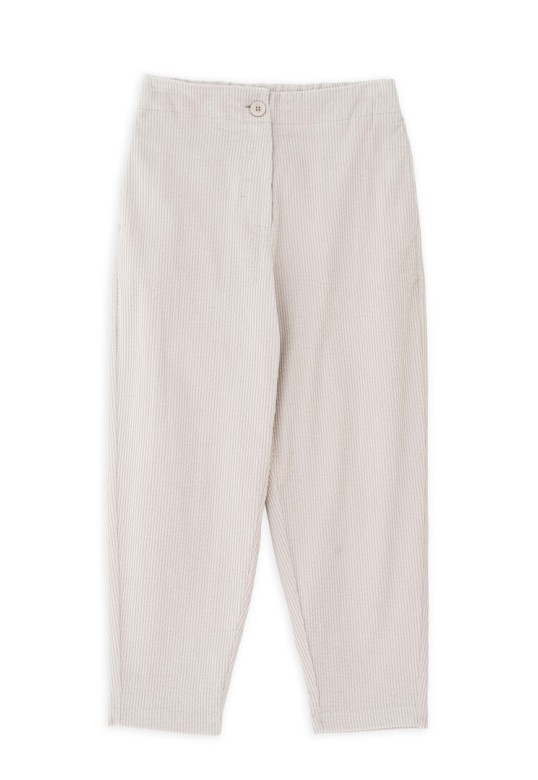 CORDUROY REGULAR FIT PANTS DUSTY WHITE