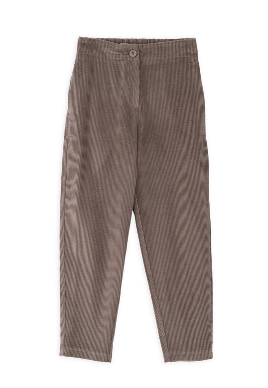 CORDUROY REGULAR FIT PANTS TAUPE