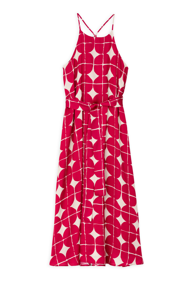 SATIN PRINT SLIP DRESS WATERMELON