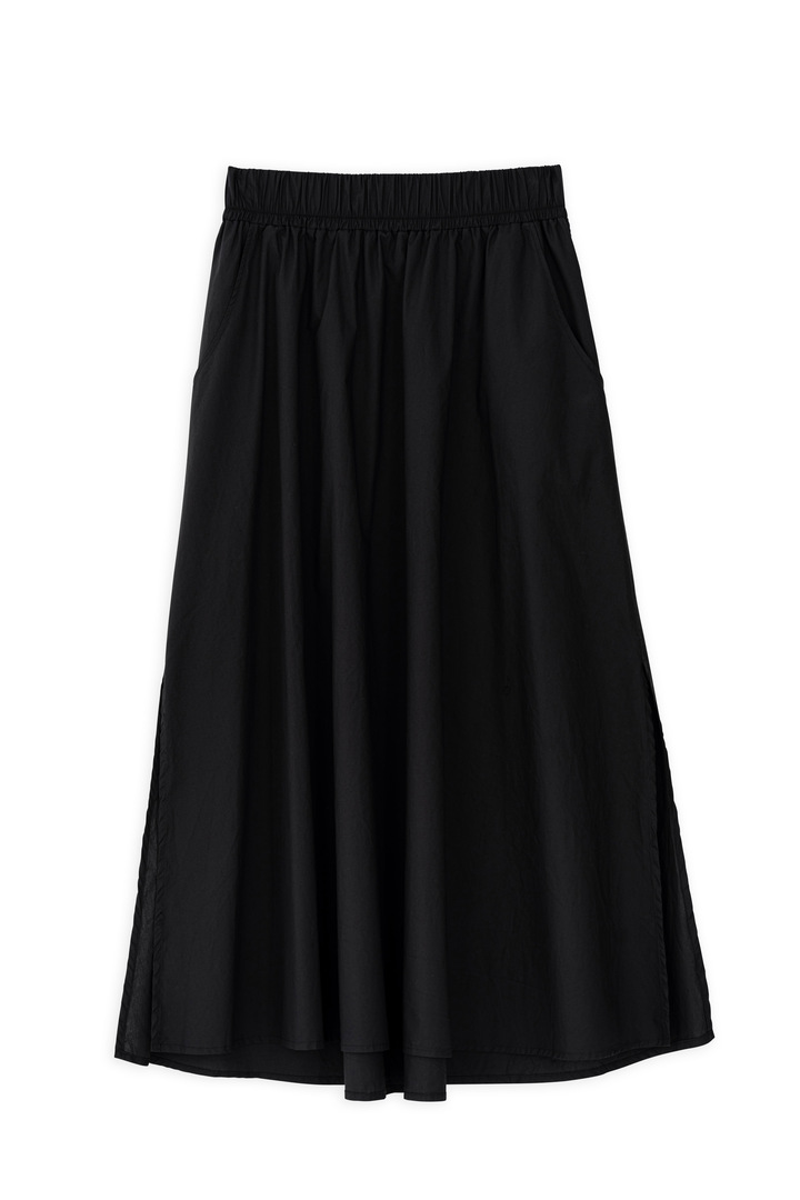 POPLIN SKIRT BLACK