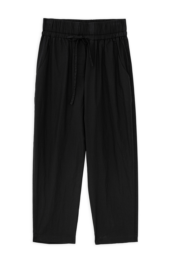 POPLIN JOGGER PANTS BLACK