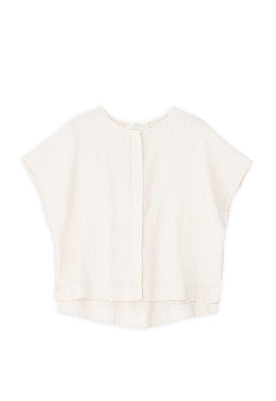 LINEN LOOSE SHIRT CREAM