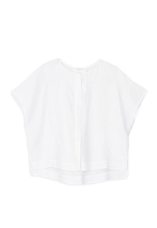 LINEN LOOSE SHIRT WHITE