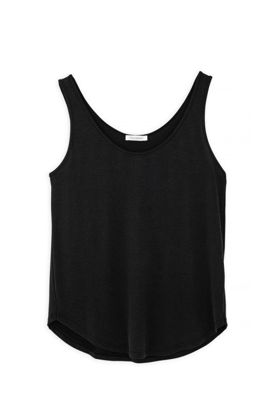 BASIC CUPRO TANK TOP OFF BLACK