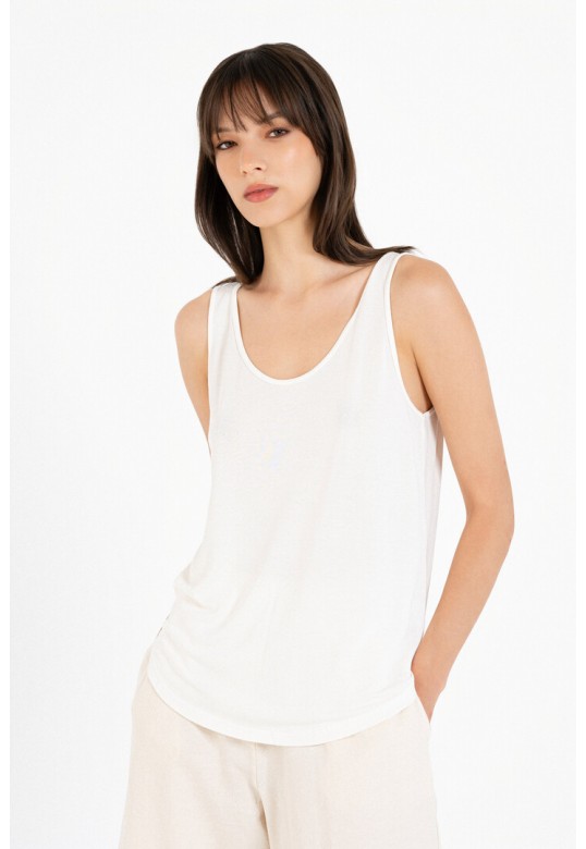 BASIC CUPRO TANK TOP OFF WHITE