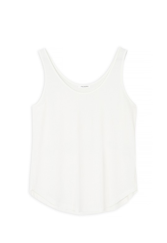 BASIC CUPRO TANK TOP OFF WHITE