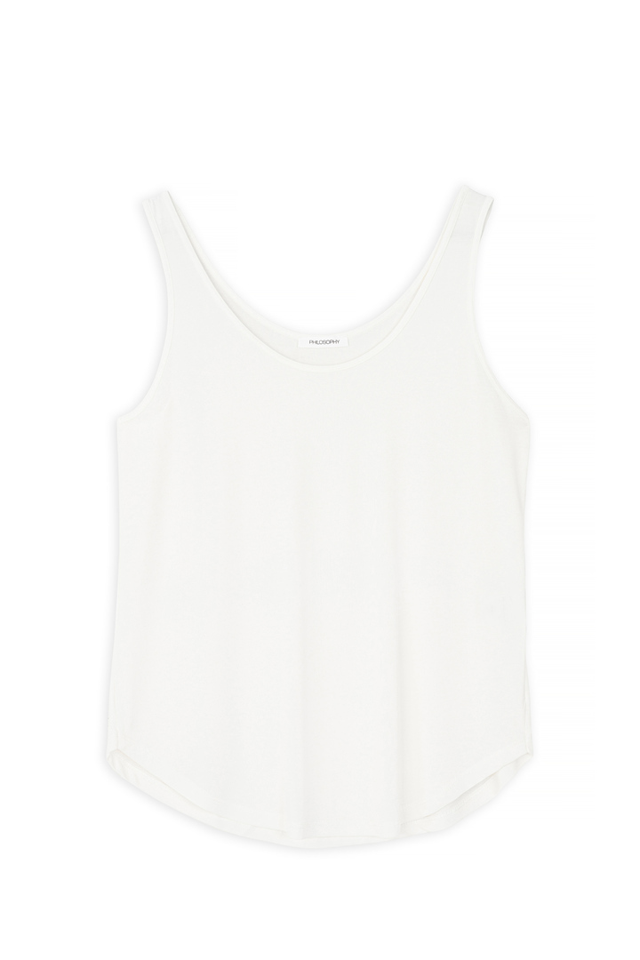 BASIC CUPRO TANK TOP OFF WHITE