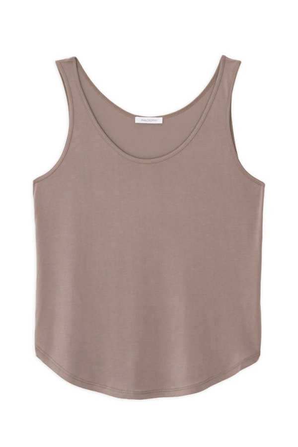 BASIC CUPRO TANK TOP TAUPE