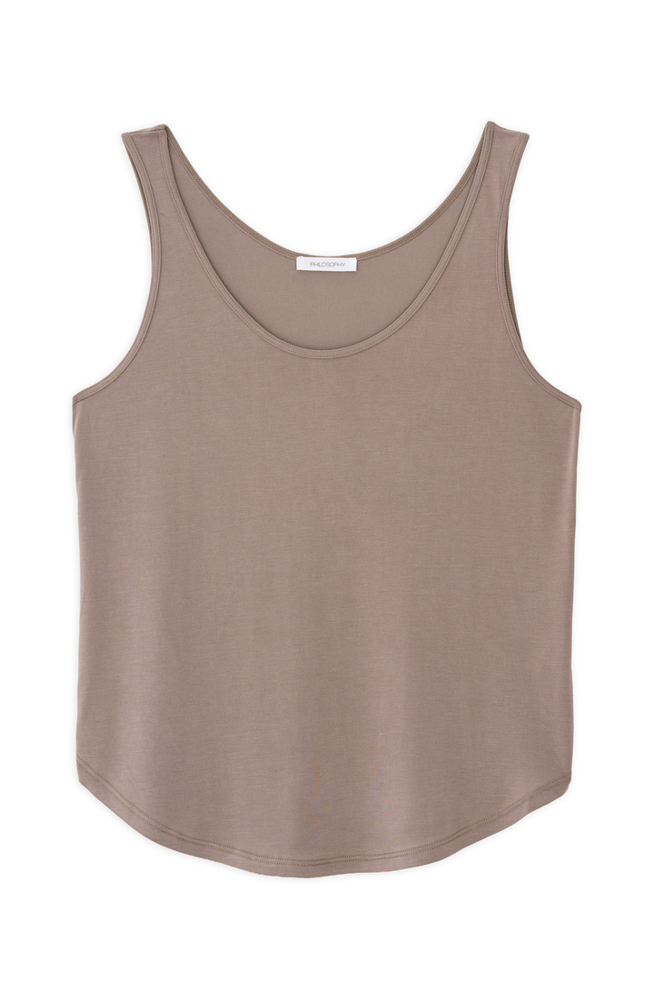 BASIC CUPRO TANK TOP TAUPE