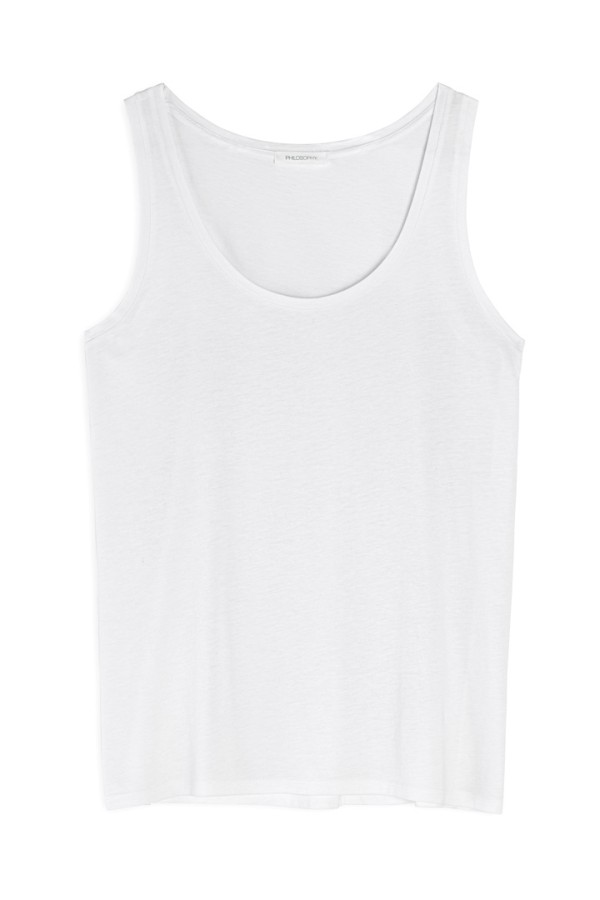 ORGANIC JERSEY TANK TOP WHITE