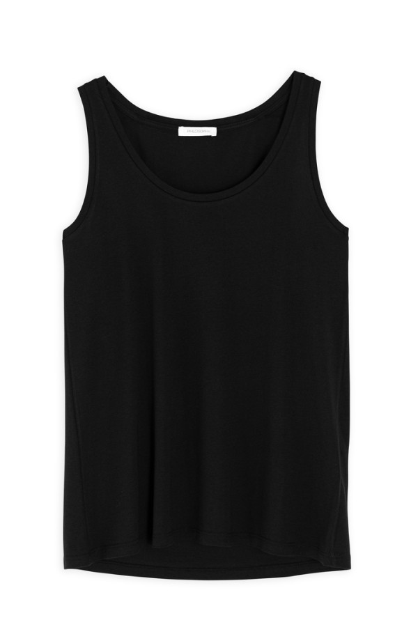 ORGANIC JERSEY TANK TOP BLACK