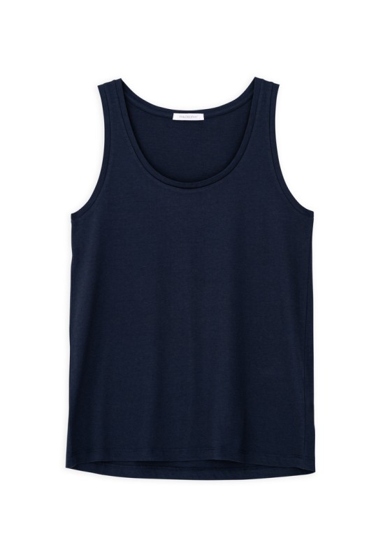 ORGANIC JERSEY TANK TOP DARK BLUE