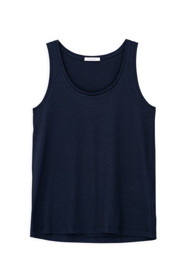 ORGANIC JERSEY TANK TOP DARK BLUE