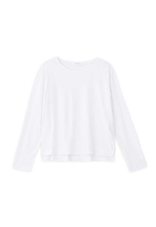 ORGANIC JERSEY CROPPED TOP WHITE