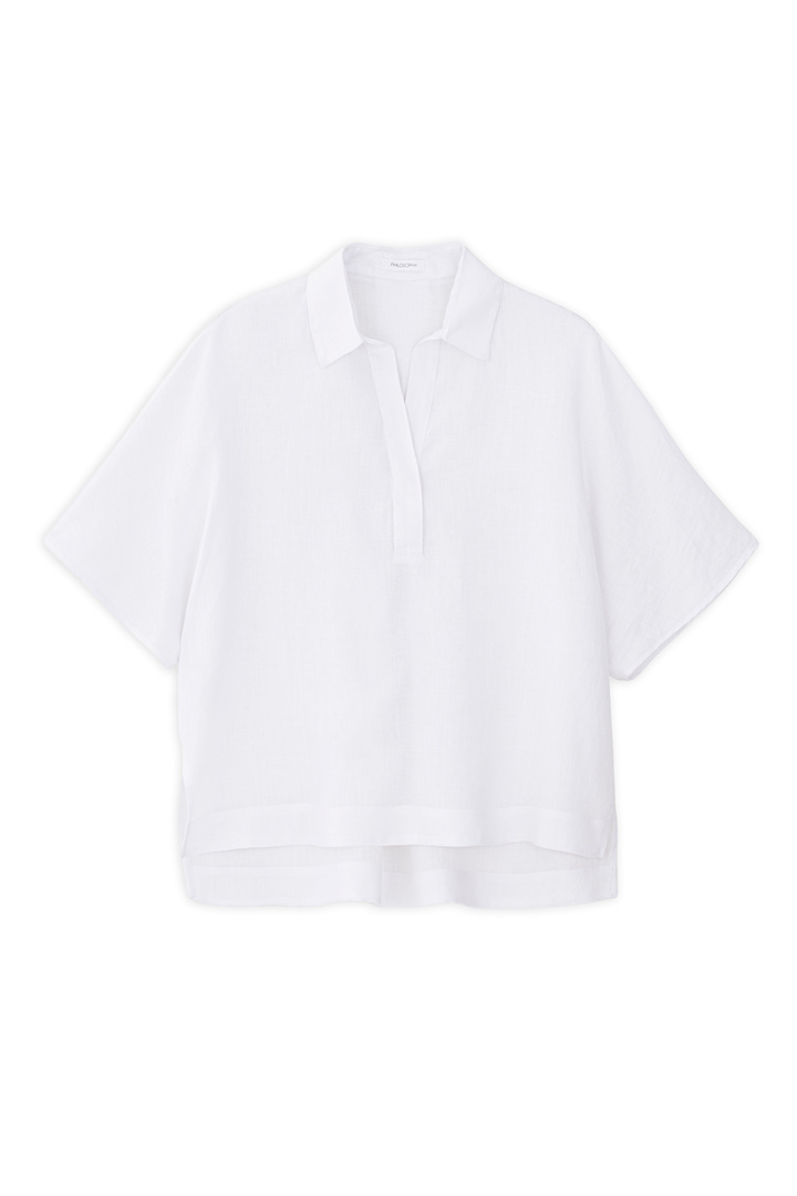 LINEN OVERSIZED BLOUSE WHITE