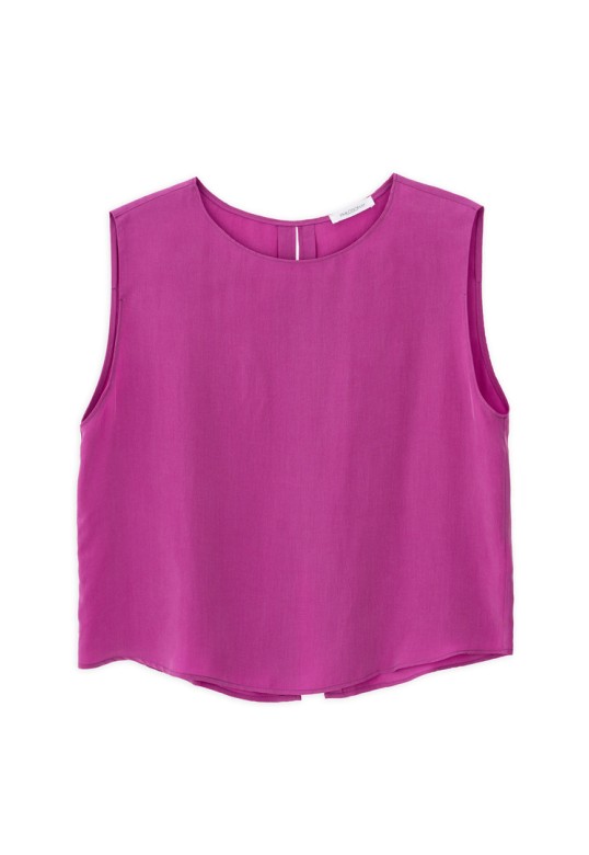 CUPRO CROPPED TOP PINK